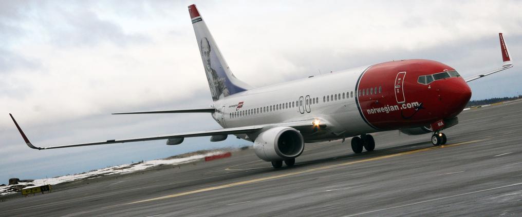 Norwegian Air airplane.