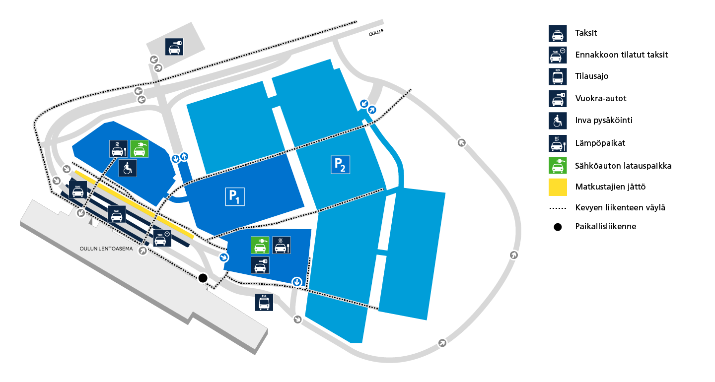 Tutustu 22+ imagen oulun lentoasema pysäköinti kartta