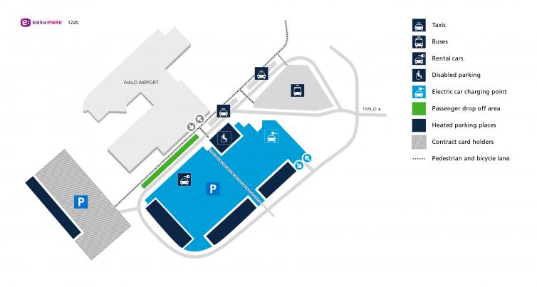 Ivalo parking map