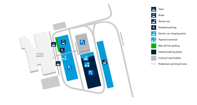 Kittilä parking map