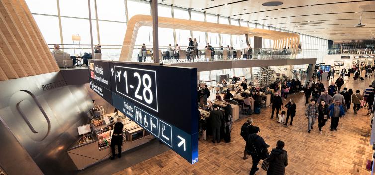 Helsinki airport passengers at Terminal 2