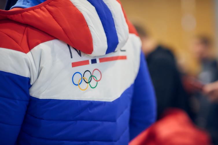 PyeongChangin urheilijan selkä