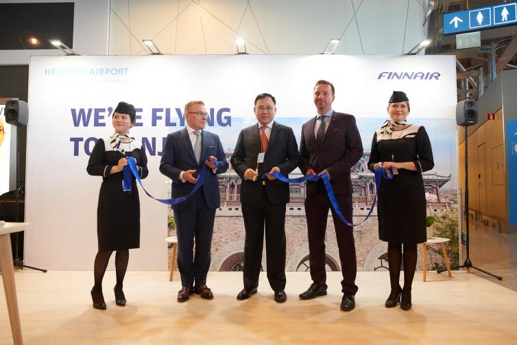 Finnair route opening to Nanjing / delegation