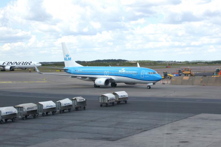 KLM:n lentokone.