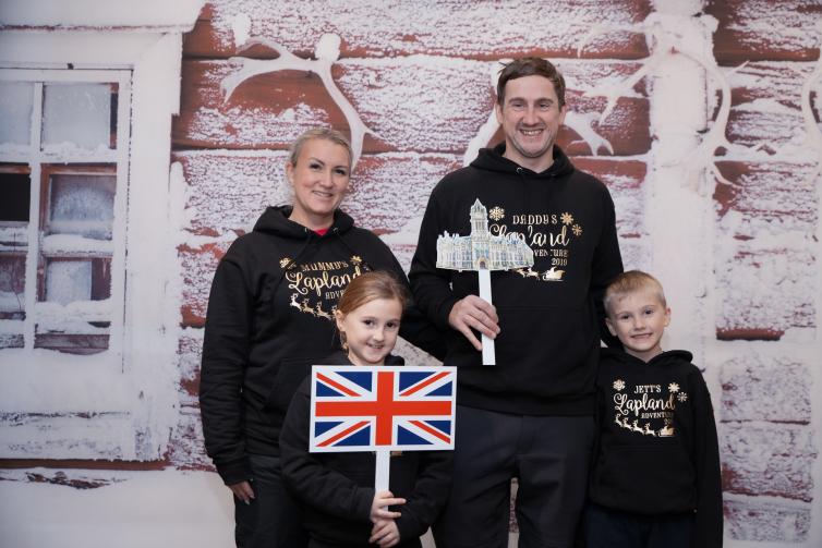 A family picture at the route opening ceremony