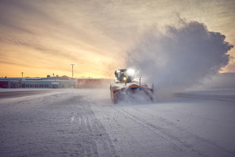 New snow removal equipment being tested at Ivalo Airport
