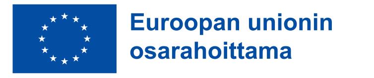 Euroopan Unision osarahoittama -logo