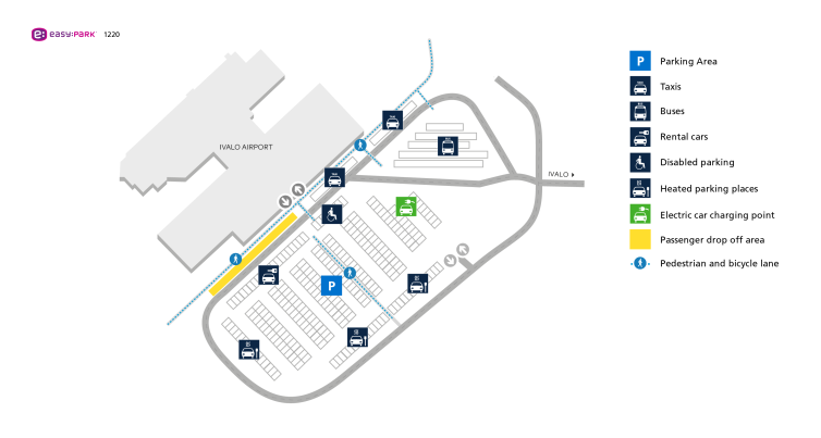 Ivalo parking map