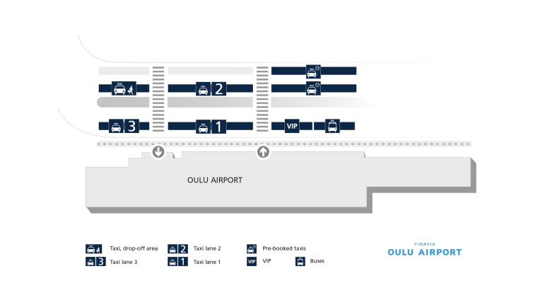 Oulu taxi map