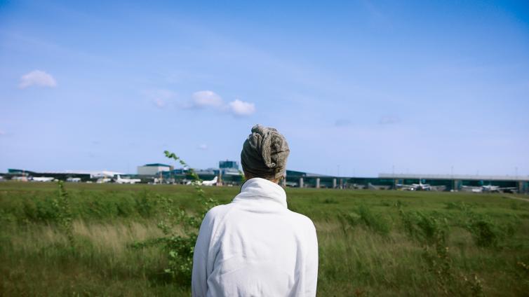 Helsinki-Vantaan "kiitotiesaunan" vieras asematasolla