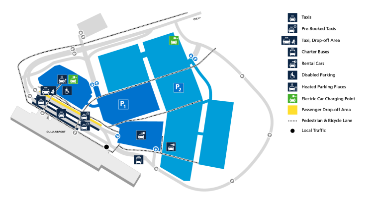 Oulu Airport map