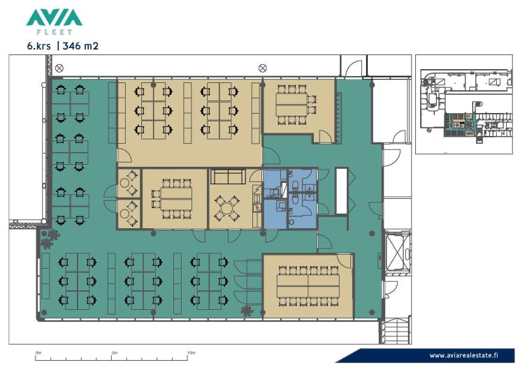 Pohjakuva: Fleet, 6. krs. 346 m2