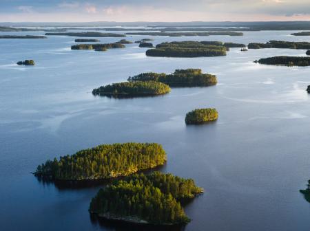 Lake and islands.