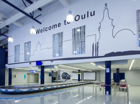 Oulun lentoaseman matkatavaroiden luovutusaula