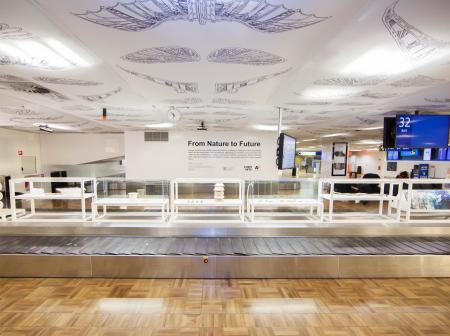 Eco-art exhibition at Helsinki Airport 1