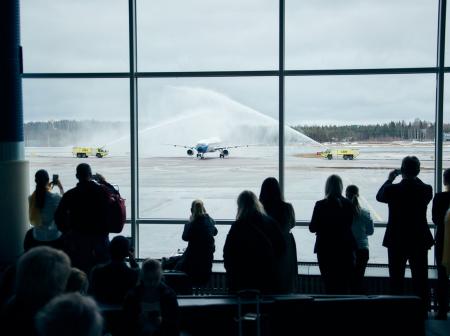 Lufthansa 50 years at Helsinki Airport