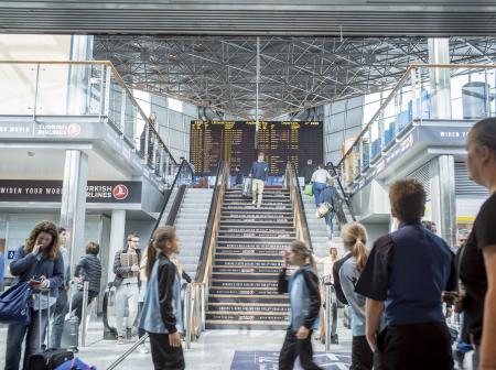 Helsinki Airport Departure Hall