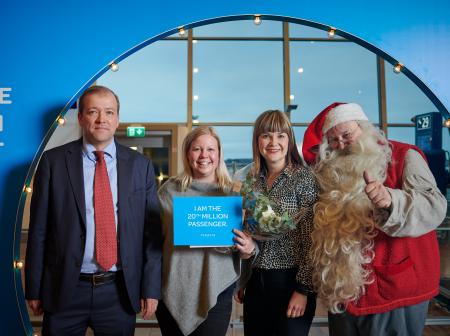 Helsinki-Vantaa teki jälleen ennätyksen: tänään ylitettiin 20 miljoonan matkustajan raja