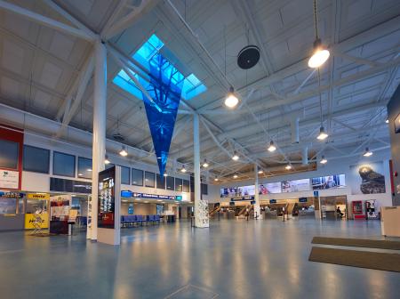 Kuusamo airport from inside.