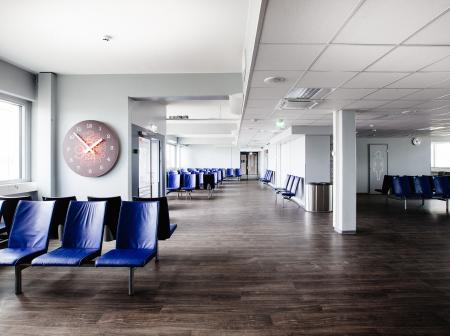 Waiting area at Turku Airport