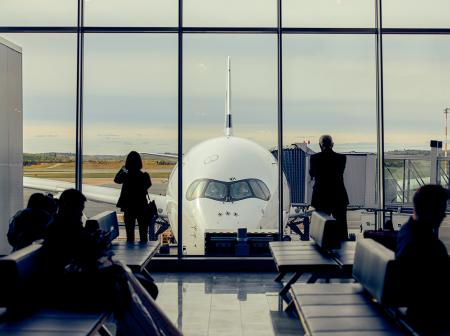 Passengers waiting for boarding.