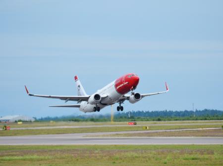 Norwegian's airplane departures Helsinki Airport