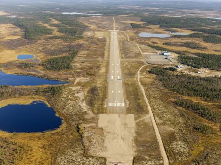 Enontekiön lentoasema ilmakuva