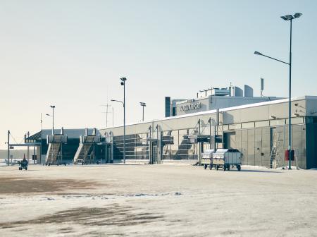 Vaasan lentoaseman pääsisäänkäynti