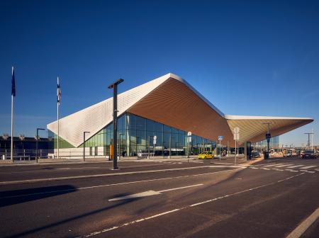 Helsinki Airport terminal.