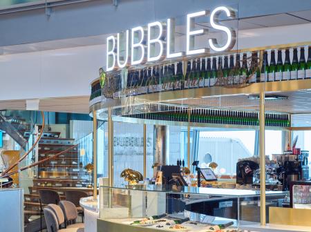 Bubbles-ravintola Helsinki-Vantaalla