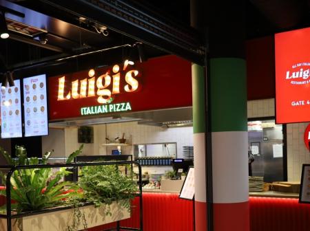 Luigi's Italian Pizza tuloaulassa.