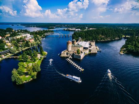 Ilmakuva Olavinlinnasta