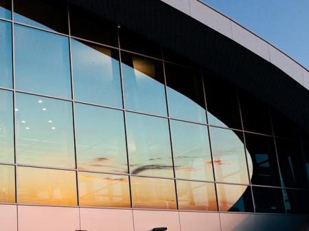 Facade of Helsinki airport.