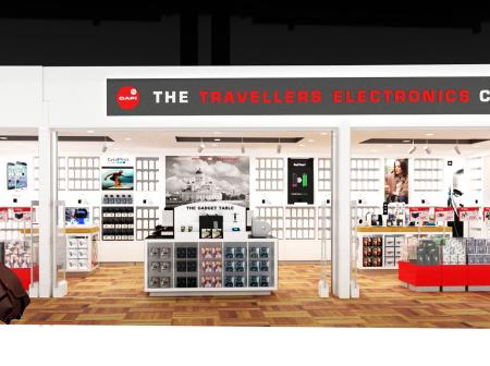 Architectural visualization of Capi Electronics storefront.