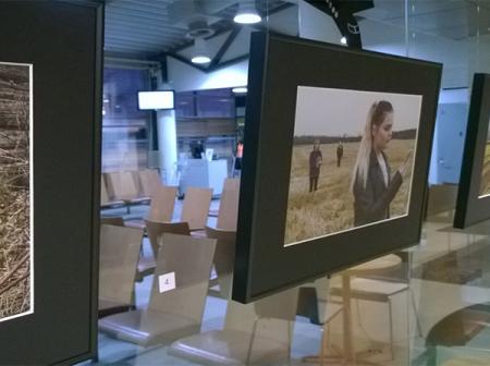 "My Finland" -photography exhibition at Oulu airport.