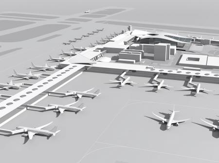 Visualization of how Helsinki Airport will look like in 2020.