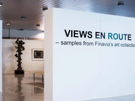 An art gallery at Helsinki Airport.