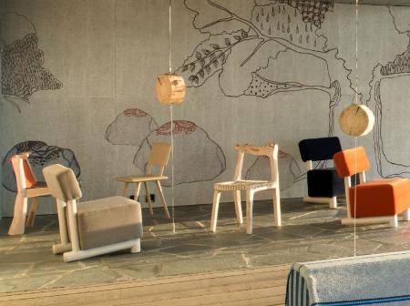 Interior of Kainuu Lounge at Helsinki airport.