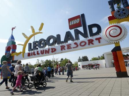 Legoland Billund resort:n sisäänkäynti.