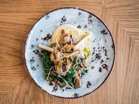 Grilled chicken and vegtable.