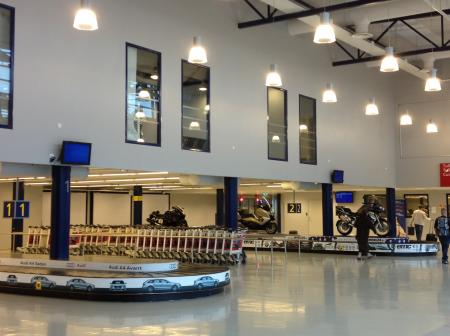 Bag retrival area at Oulu airport.