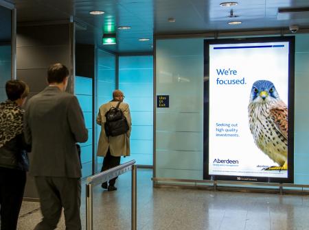 An advertisement at Helsinki Airport.