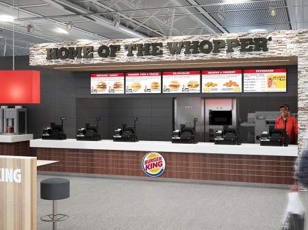 Burger king store-front visualization.