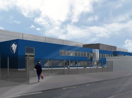 An illustrative image of a helicopter base.