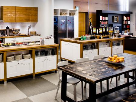 Breakfast area of AlmostHome lounge.