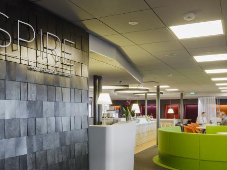 Entrance of Aspire lounge.