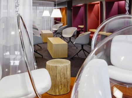 Luxury lounge at airport.