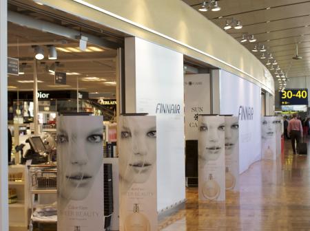 Finnair taxfree shop at airport.