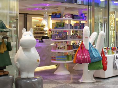 A front of a moomin shop.