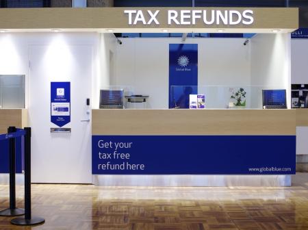 Tax refunds customer service desk.